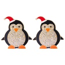 European and American Christmas Creative Foreign Trade Cartoon Christmas Alloy Diamond Penguin Earringspicture17