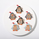 European and American Christmas Creative Foreign Trade Cartoon Christmas Alloy Diamond Penguin Earringspicture20