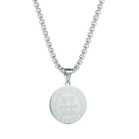 nouvelle chaîne de chandail hip-hop ours médaille pendentif collier simple chandail accessoires NHLN465457's discount tags