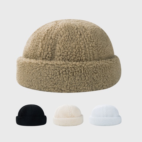 Sombreros de color sólido de terciopelo de cordero de color sólido de moda al por mayor's discount tags