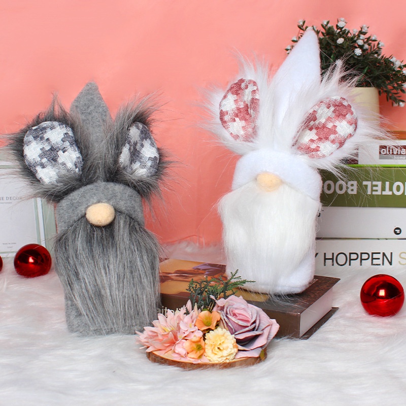 Ostern gesichtslose Zwergpuppe kreativer Desktop niedlicher Hase Elf Ornament Grohandel
