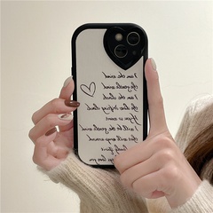 simple English letters mobile phone case for iPhone soft shell wholesale