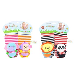 baby three-dimensional cartoon animal elephant monkey rattle socks baby socks toy