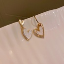 Korea Diamond Asymmetric Love Light Luxury 2021 Fall Winter Allmatch Earringspicture11