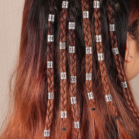 Sale tresse coiffure extension de cheveux boucle perruque tube de bijoux torsadé anneau de cheveux tressé's discount tags