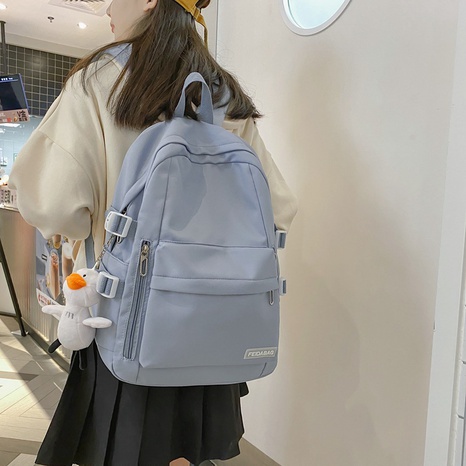 Sac d'école décontracté sac à dos en nylon de mode simple sac à dos étudiant grande capacité NHZUI465626's discount tags