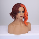 2021 perruque en fibre chimique bourgogne couture couleur cheveux courts boucls mode perruques coiffure perruquepicture13