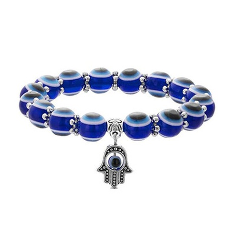 Bracelet en verre de corde de paupière de diable turc bleu Bracelet d'oeil de mode tout-allumette's discount tags