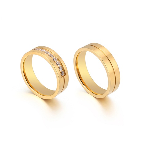 Paar Ring Edelstahl Diamant Ring Zirkon Ring Paar Ring's discount tags