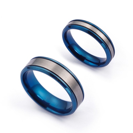 Großhandel Versorgung koreanischen Schmuck weiße Raum blau Titan Stahl Ring Paar Ring Ali Express's discount tags
