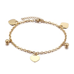 Heart-shaped anklet Japan and South Korea trend anklet personality student jewelry ankle chain