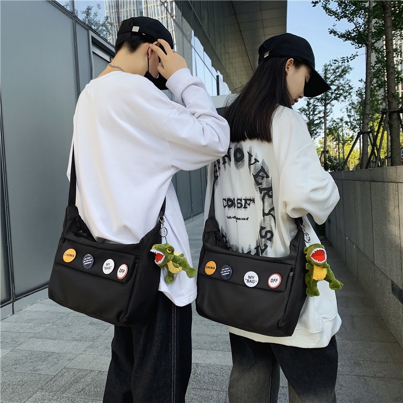 Japanese Crossbody Bag Mens Shoulder Tooling Large Capacity Fashion Brand Messenger Bag Backpack Casual Shoulder Bag Ins Trendy Mens Bag