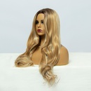 Peluca 2021 peluca de onda natural larga dorada mezclada peluca pelucas peluca de fibra qumica NHDSX468917picture13