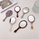 Espejo ovalado retro de moda coreana espejo compacto porttil maquillaje diario pequeo espejopicture13