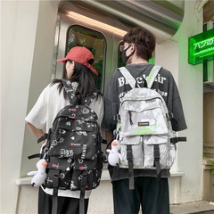 2021 nueva mochila para mujeres, mochila para estudiantes de secundaria, mochila moderna de estilo coreano para hombres, mochila de gran capacidad para el campo, mochila de moda para estudiantes