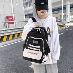Mochila de gran capacidad multicapa de estudiante de secundaria coreano para mujer, mochila de grado cinco, grado seis para estudiantes de secundaria versátil mochila Ins