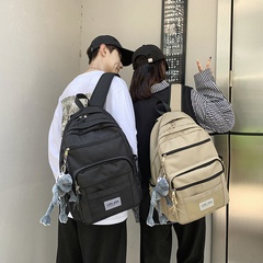 Schoolbag Korean high schoolbag simple fashion backpack large-capacity campus backpack