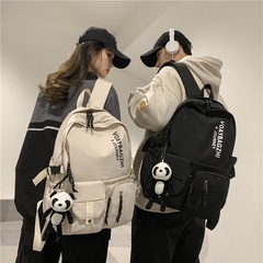 Korean version of large capacity wild backpack college students fashion trend couple backpack