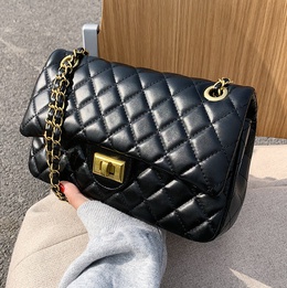 Small Bag for Women 2021 New Trendy Autumn Winter Retro Rhombus Chain Bag AllMatching Ins Shoulder Messenger Bagpicture17