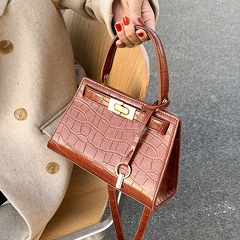 Autumn and winter texture bag 2021 new fashion stone pattern small square bag wholesale