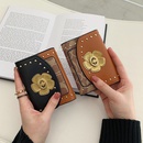 fashion camellia wallet trifold rivet short wallet multicard card holder wholesalepicture26