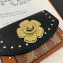 fashion camellia wallet trifold rivet short wallet multicard card holder wholesalepicture28