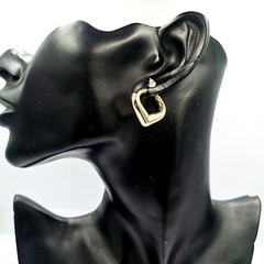 Acrylic Stud Earrings Geometric Gold Wild European and American Personality Earrings