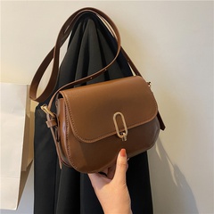 Retro Women's Bag New 2021 Autumn and Winter Underarm Bag Trendy Small Bags Shoulder Messenger Bag Fashion Commuter Saddle Bag