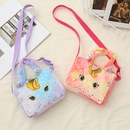 Taobao Creative Childrens Cartoon Kitten Crossbody Bag Starry Sky Gradient Zipper Shoulder Bag for Little Girls Wholesalepicture10