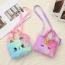 Taobao Creative Childrens Cartoon Kitten Crossbody Bag Starry Sky Gradient Zipper Shoulder Bag for Little Girls Wholesalepicture11