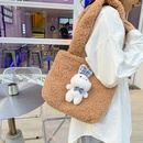 Lamb fur bag new messenger bag student cute cartoon plush shoulder bag NHTG467768picture22