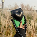 Neue Schachbretttasche Herzform Mode eine Schulter Messenger Perlentasche Grohandelpicture16