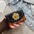 fashion camellia wallet trifold rivet short wallet multicard card holder wholesalepicture31