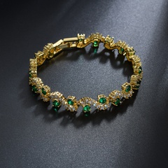 Zircon bracelet AAA crystal zircon mixed color inlaid jewelry bracelet wholesale