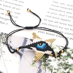Miyuki beads bracelet simple ethnic style five-pointed star eyes personality stacked bracelet female