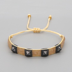 new jewelry wholesale miyuki beads woven jewelry micro diamond rivet bracelet women