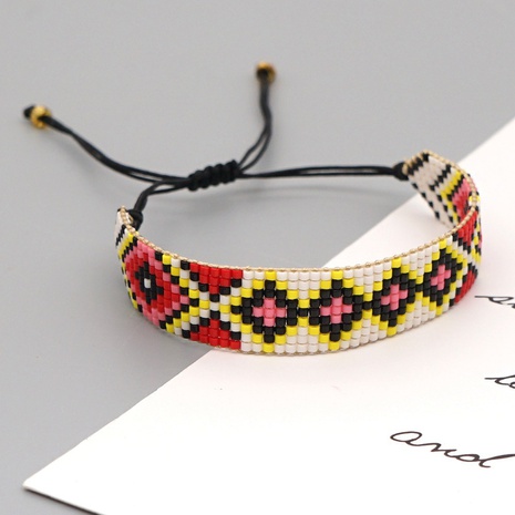 nouvelles perles Miyuki tissées de style ethnique indien bracelet de bijoux tissés à la main géométrique femmes's discount tags