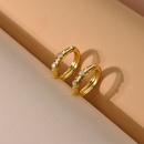 New simple temperament diamond earrings niche design round earring wild trend ear jewelrypicture11