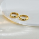 New simple temperament diamond earrings niche design round earring wild trend ear jewelrypicture14