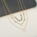 perle multicouche toile collier de perle personnalit acier inoxydable empilage chane de clavicule bijouxpicture7