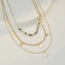 perle multicouche toile collier de perle personnalit acier inoxydable empilage chane de clavicule bijouxpicture8