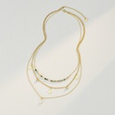 perle multicouche toile collier de perle personnalit acier inoxydable empilage chane de clavicule bijouxpicture9