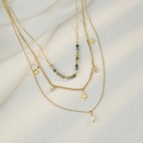 perle multicouche toile collier de perle personnalit acier inoxydable empilage chane de clavicule bijouxpicture10