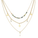 perle multicouche toile collier de perle personnalit acier inoxydable empilage chane de clavicule bijouxpicture11