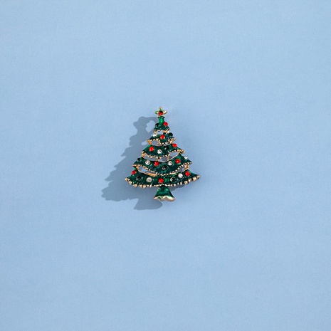 Moda creativa árbol de Navidad broche personalidad Retro completo diamante ramillete día de Navidad broche's discount tags