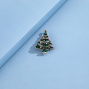 Moda creativa rbol de Navidad broche personalidad Retro completo diamante ramillete da de Navidad brochepicture13