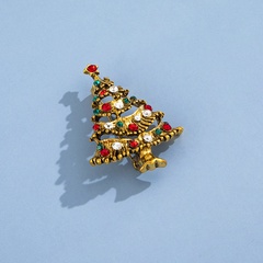 new Christmas tree brooch pin Christmas cartoon clothing accessories