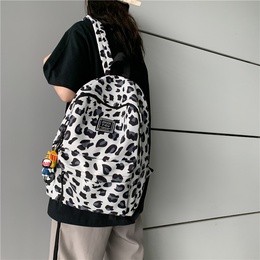 Korean leopard print backpack allmatch light travel small backpackpicture65