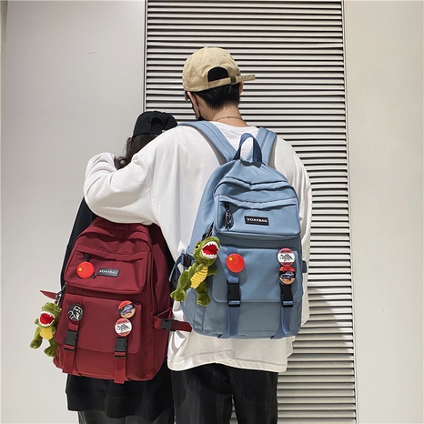 Mochila femenina coreana Harajuku Ulzzang mochila para estudiantes de secundaria mochila para estudiantes de secundaria de gran capacidad estilo universitario Ins's discount tags