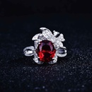 classic temperament red ring European and American microinlaid zircon fashion ringpicture8